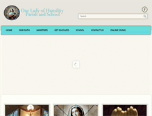 Tablet Screenshot of ourladyofhumility.org